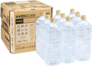 キリン 自然が磨いた天然水 ラベルレス 水 2リットル 9本 ペットボトル